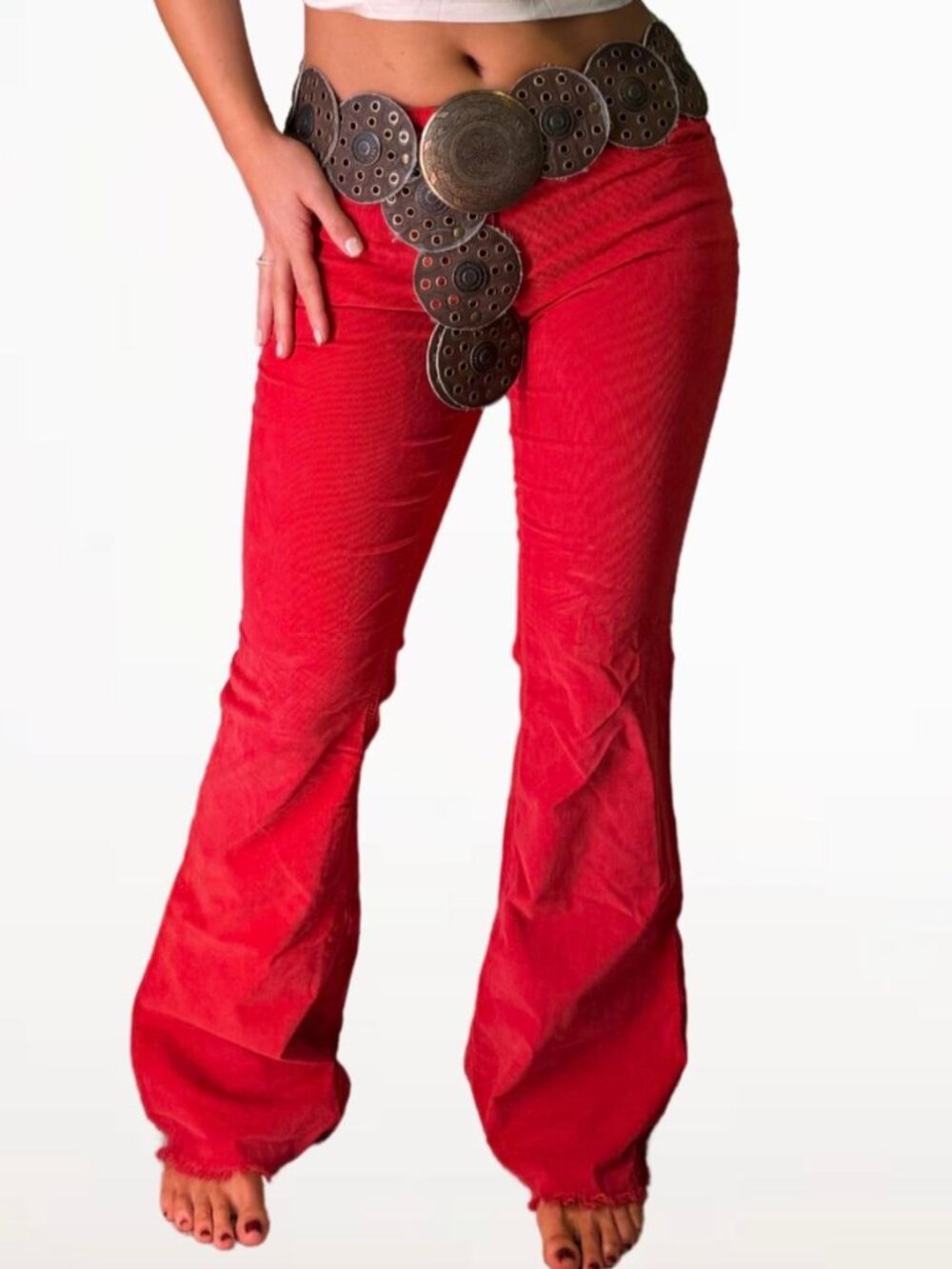 We The Free Women's Red Corduroy Pants